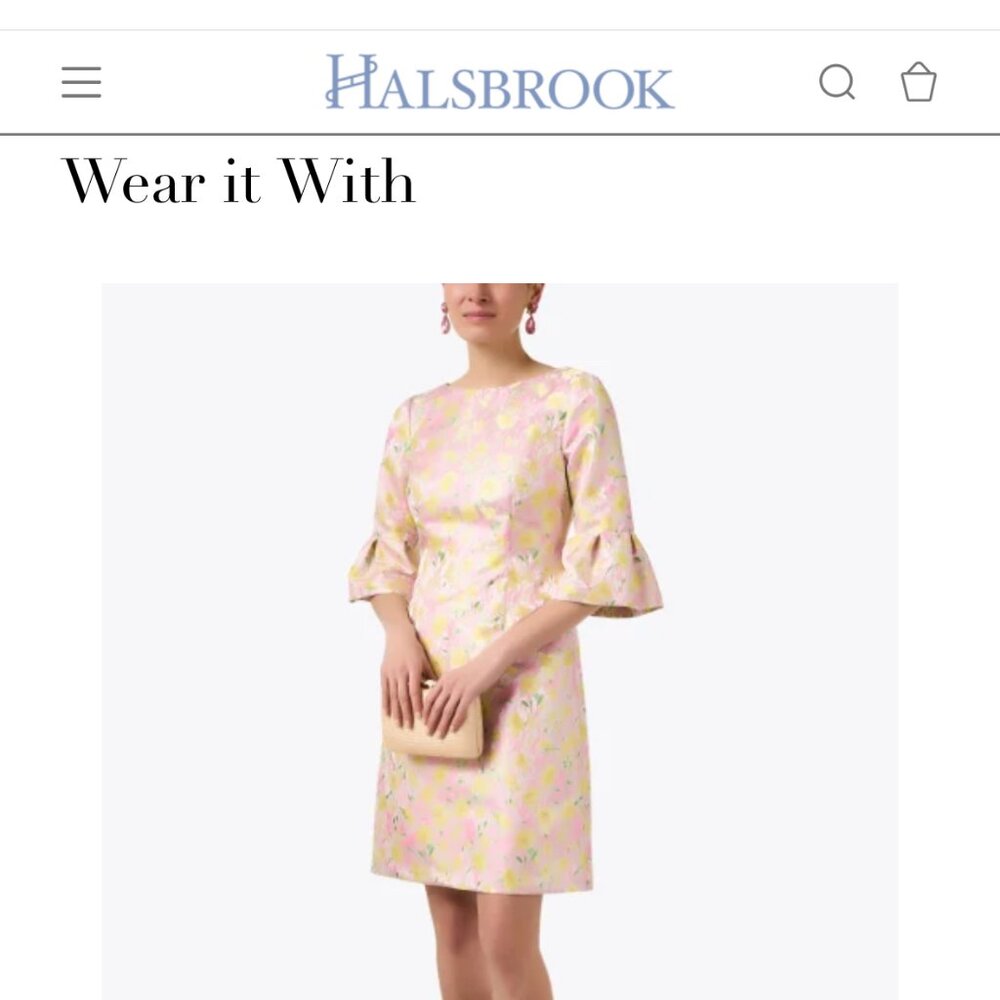 Halsbrook Floral Jacquard Dress